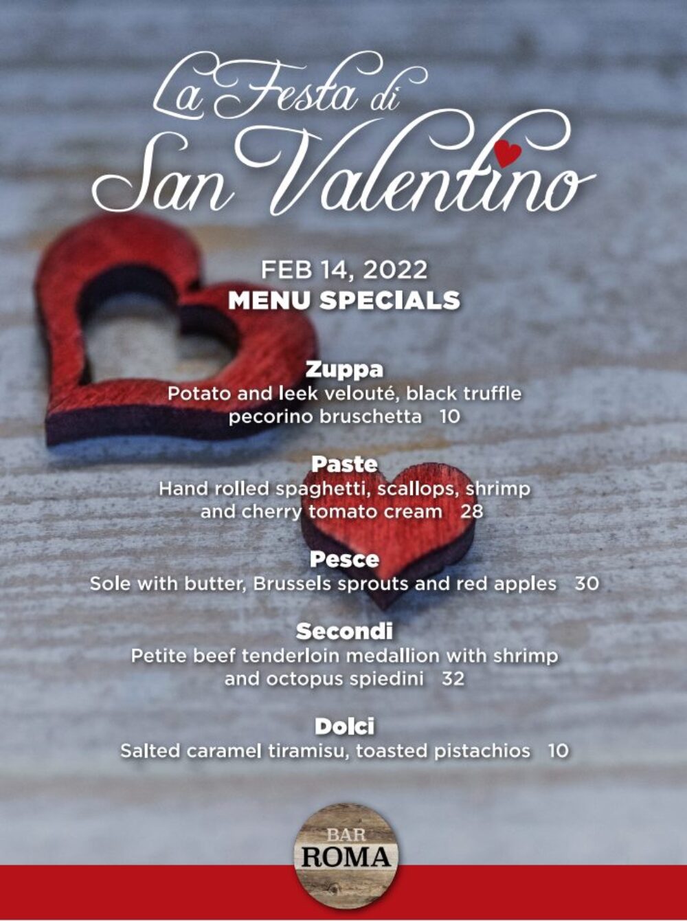 Screen Shot 2022 01 21 At 11 26 44 Am for Valentine's Day Dining at Bar Roma