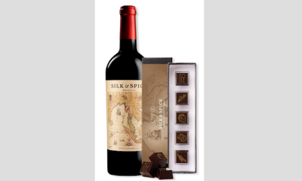 Compartes x Silk & Spice Wine Tasting Chocolate Box for Valentine's Day Gifts for Wine Lovers