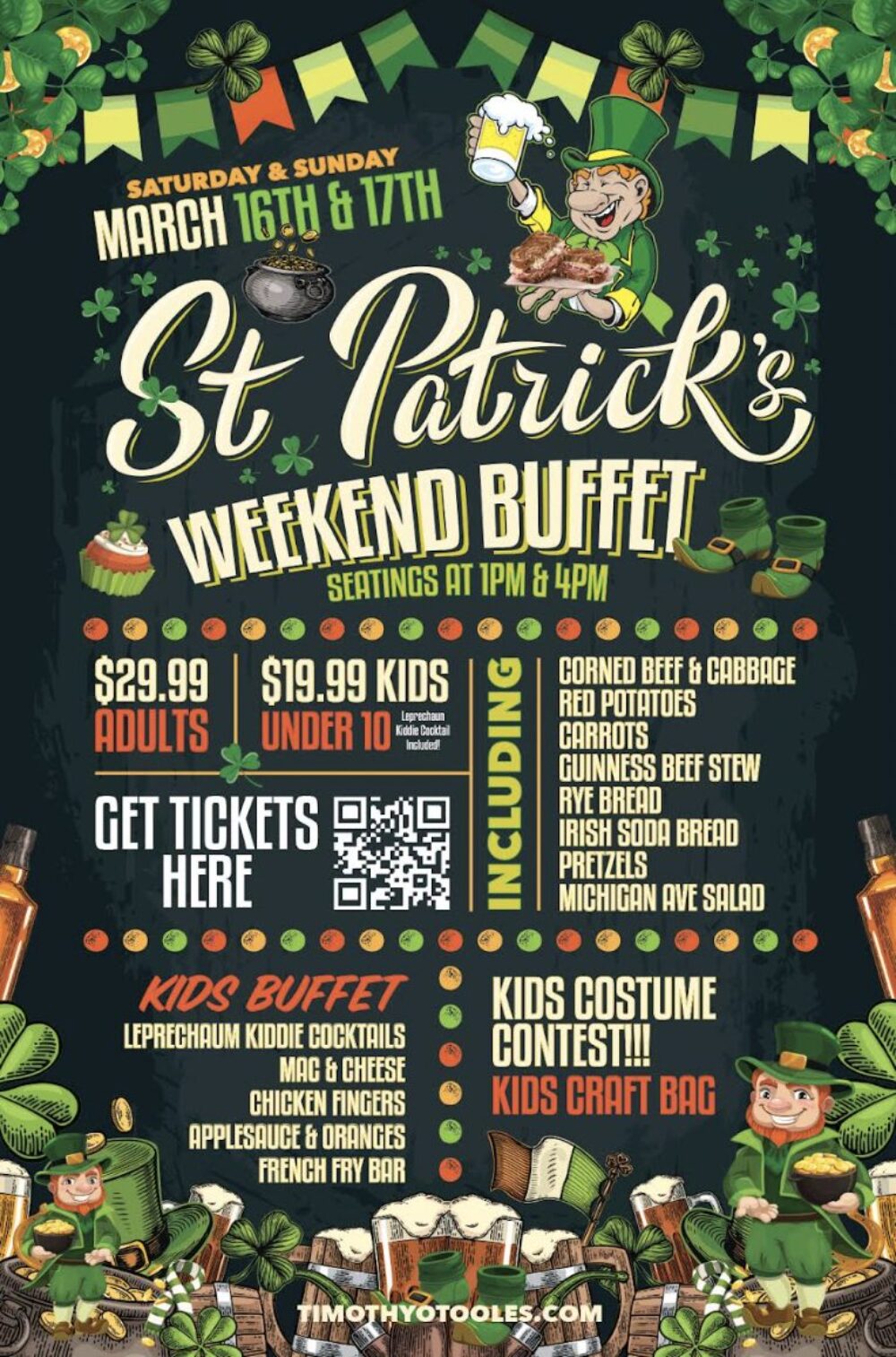 Screen Shot 2024 02 26 At 4 45 54 Pm for St. Patrick's Day Weekend Buffet at O'Toole's