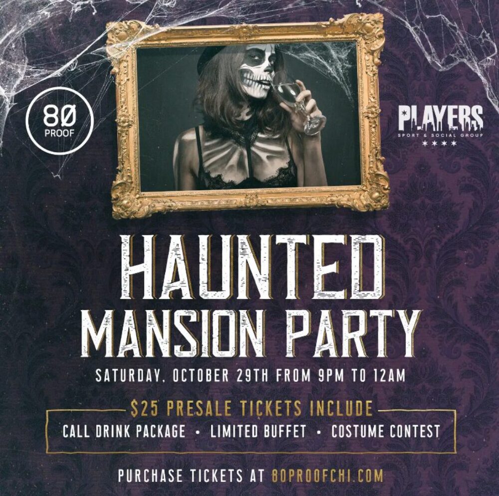 Flyer courtesy of 80 Proof for Trick or Treat: Where to Celebrate Halloween 2022 in Chicago