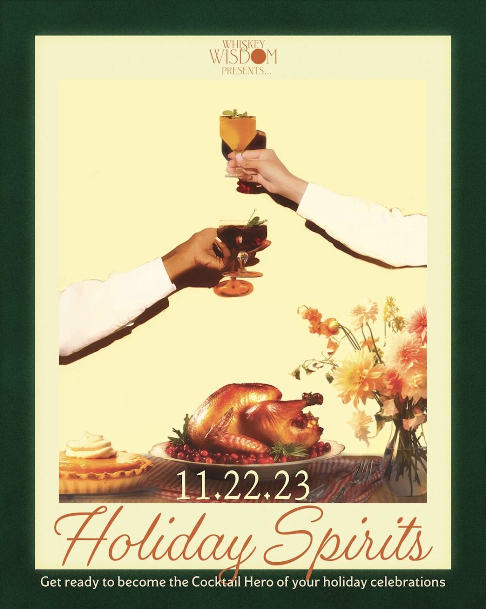 Poster courtesy of Untitled Supper Club for Black Out Wednesday and Black Friday Events and Eats in Chicago