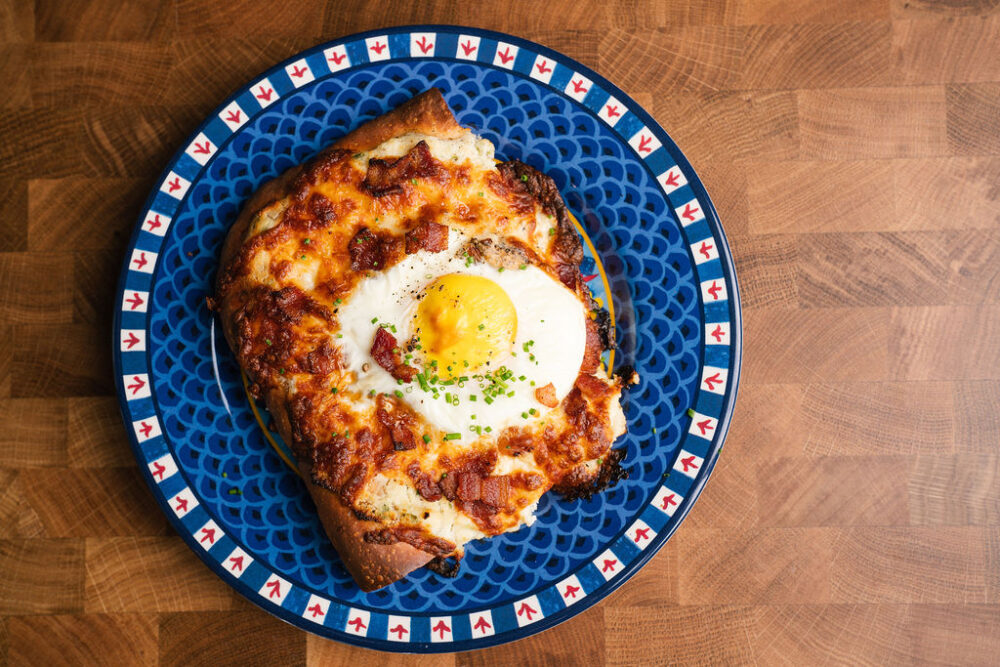 Sfincione Sicilian Style Pizza (Photo courtesy of Kristen Mendiola) for CFM Asks: Chefs Steven Jarczyk and Daniela Vitale of Sfera Sicilian Street Food