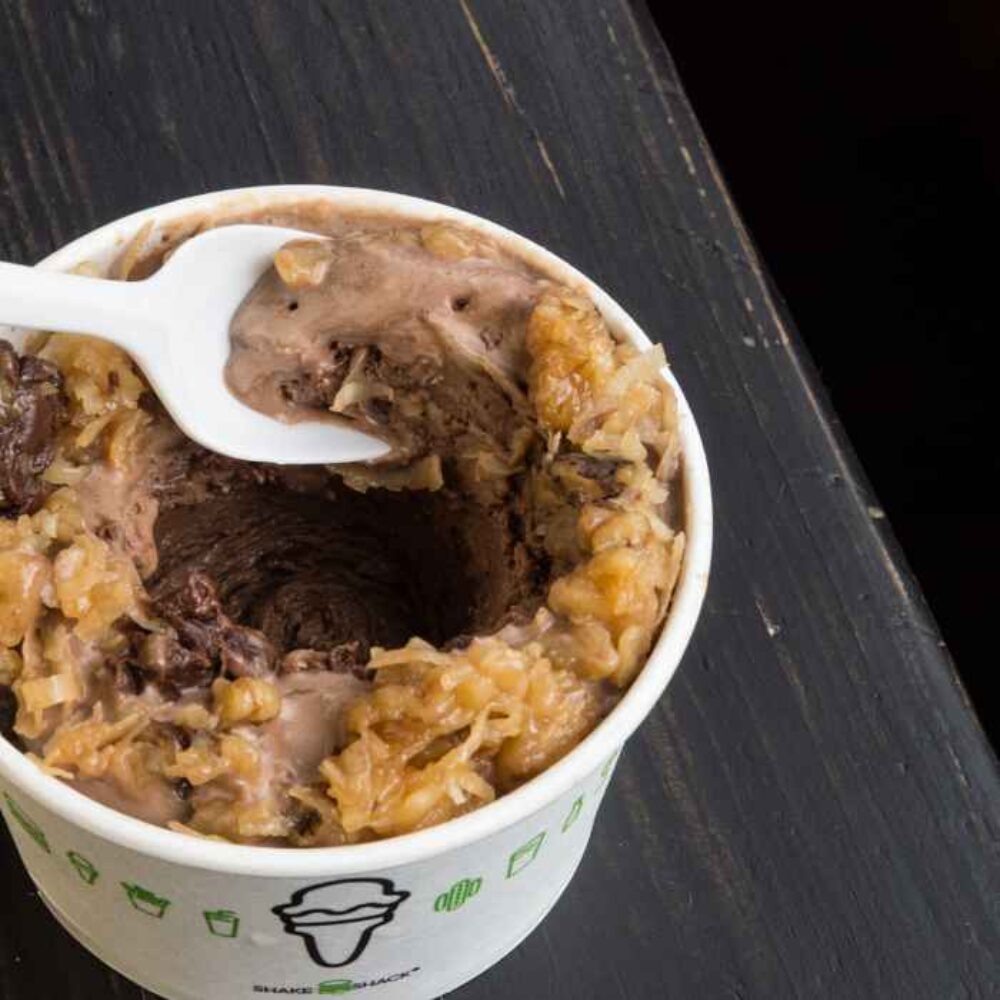 German Chocolate Pecan Concrete for Celebrate Shacktoberfest at Shake Shack