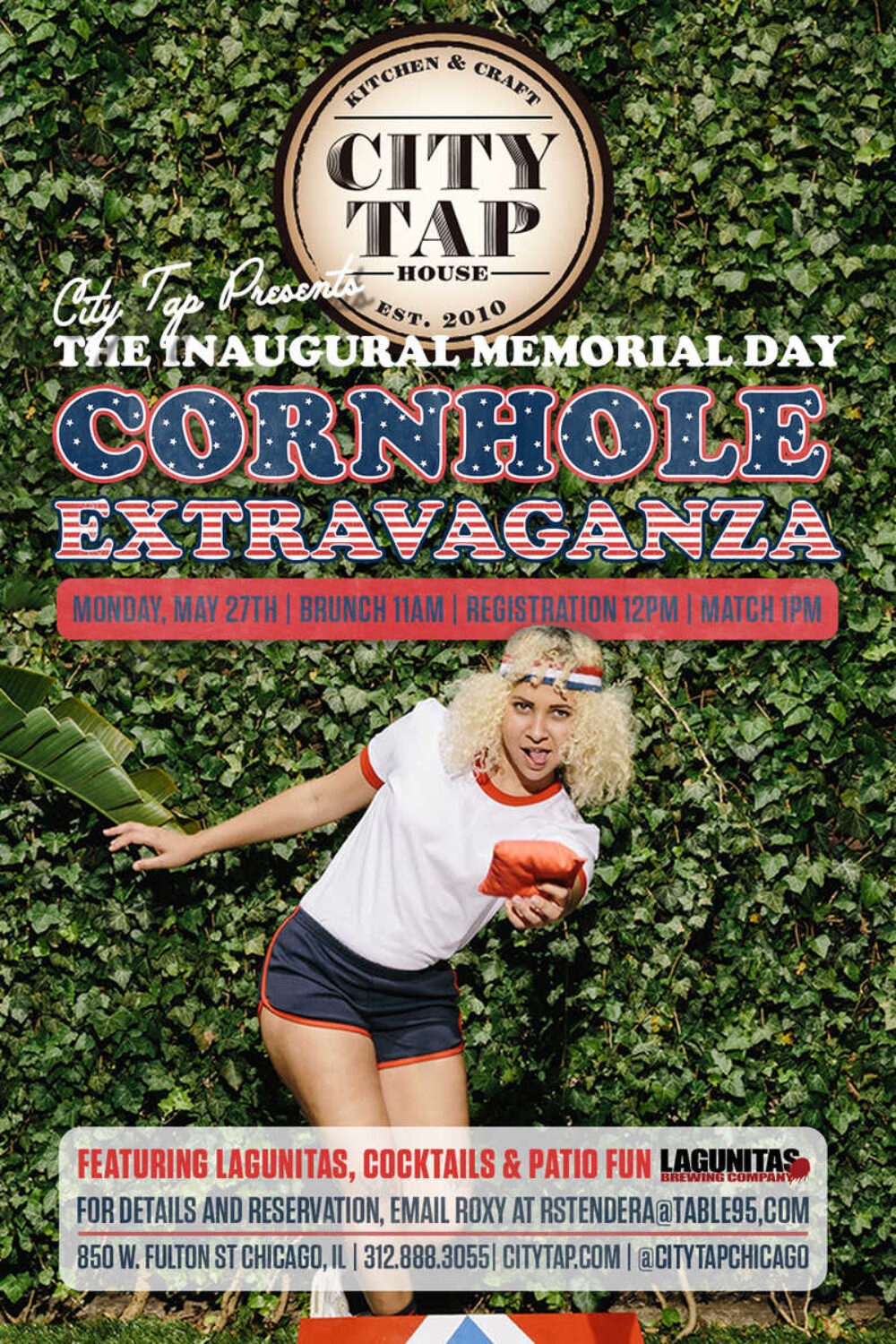 Th Chi Cornhole 2019 4X6 2 for City Tap Hosting Inaugural Memorial Day Cornhole Extravaganza