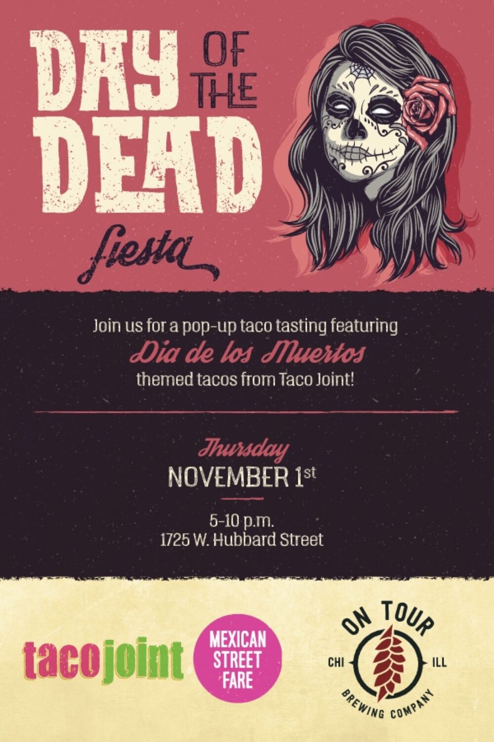 Tj Dayofthe Dead 2018 On Tour 1 for Taco Joint Pop Up at On Tour Brewing Company