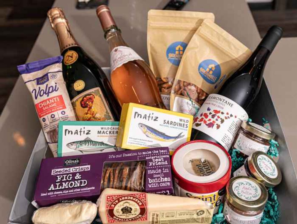 "Build Your Own Baskets" from Uvae Fromagerie & Tasting Room for Valentine's Day Gifts for Wine Lovers