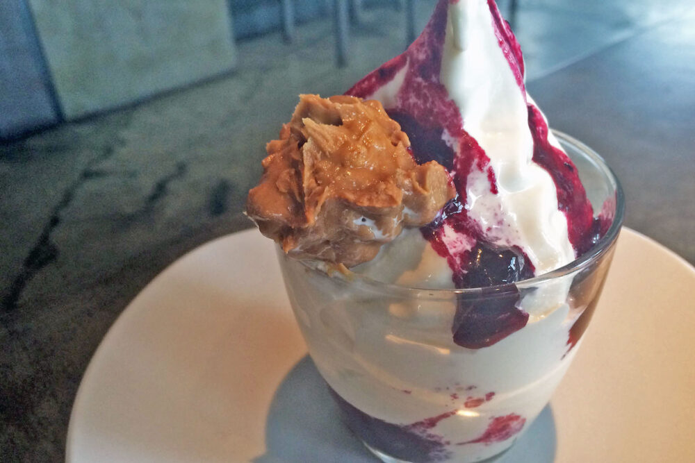 Peanut Butter & Jelly Soft Serve for Satisfy Your Belly with Brunch at bellyQ