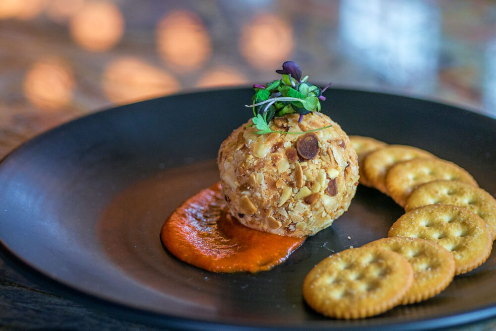 The Cheese Ball, get in there! Photo courtesy of the Brass Monkey. for Fish Styx, Cheese Balls & TV Dinners: The Brass Monkey Has the Menu of Your Dreams