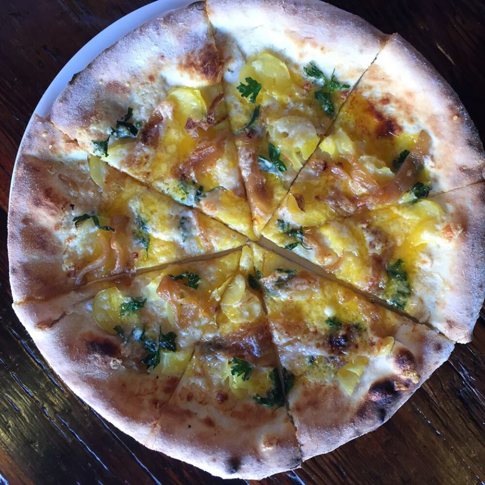 Breakfast Pizza for New Sunday Brunch Prix Fixe at Osteria La Madia