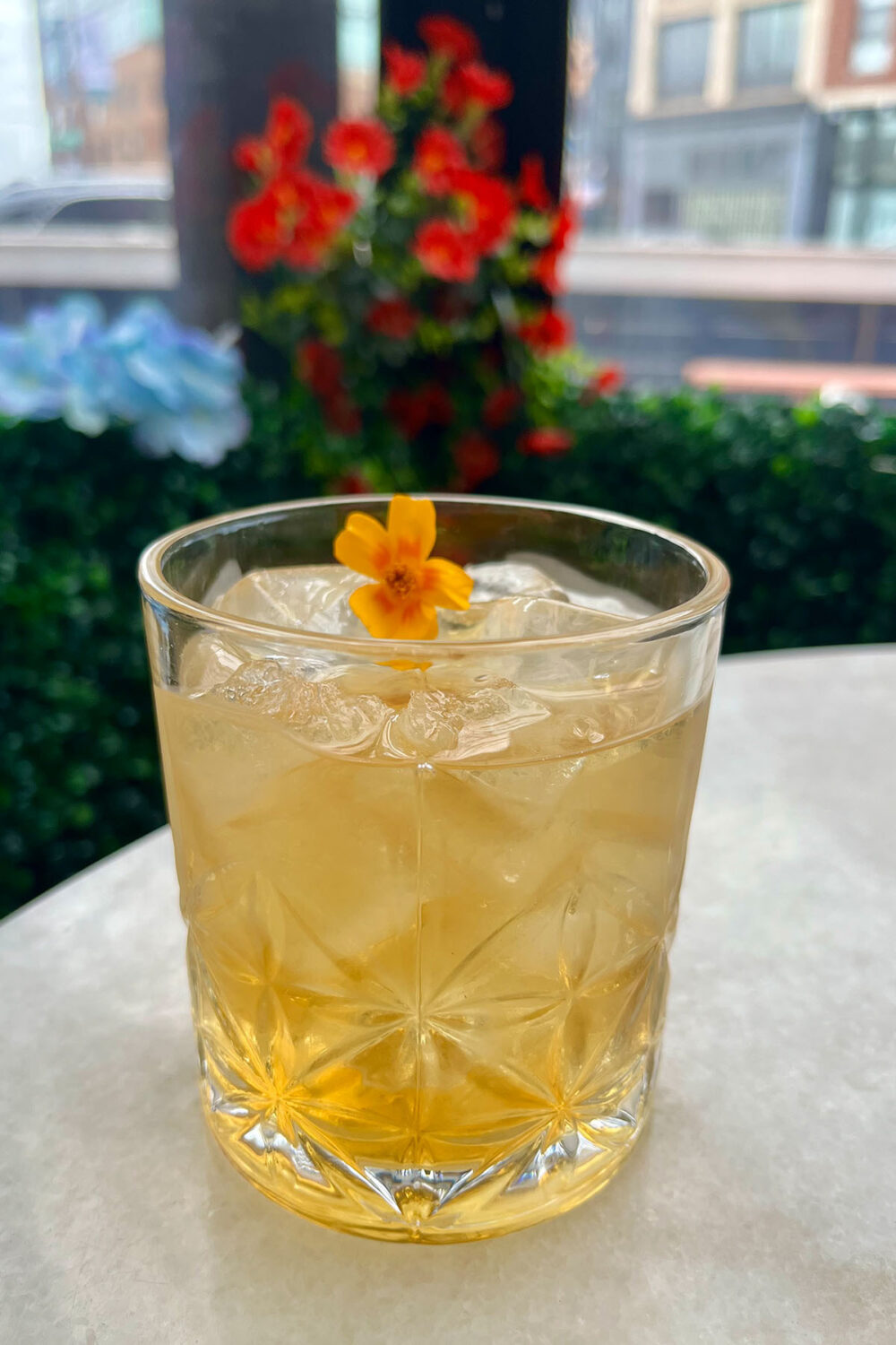 Molten Gold margarita inspired cocktail for The Dandy Crown Launches “Secret Garden” Spring Pop Up in River West