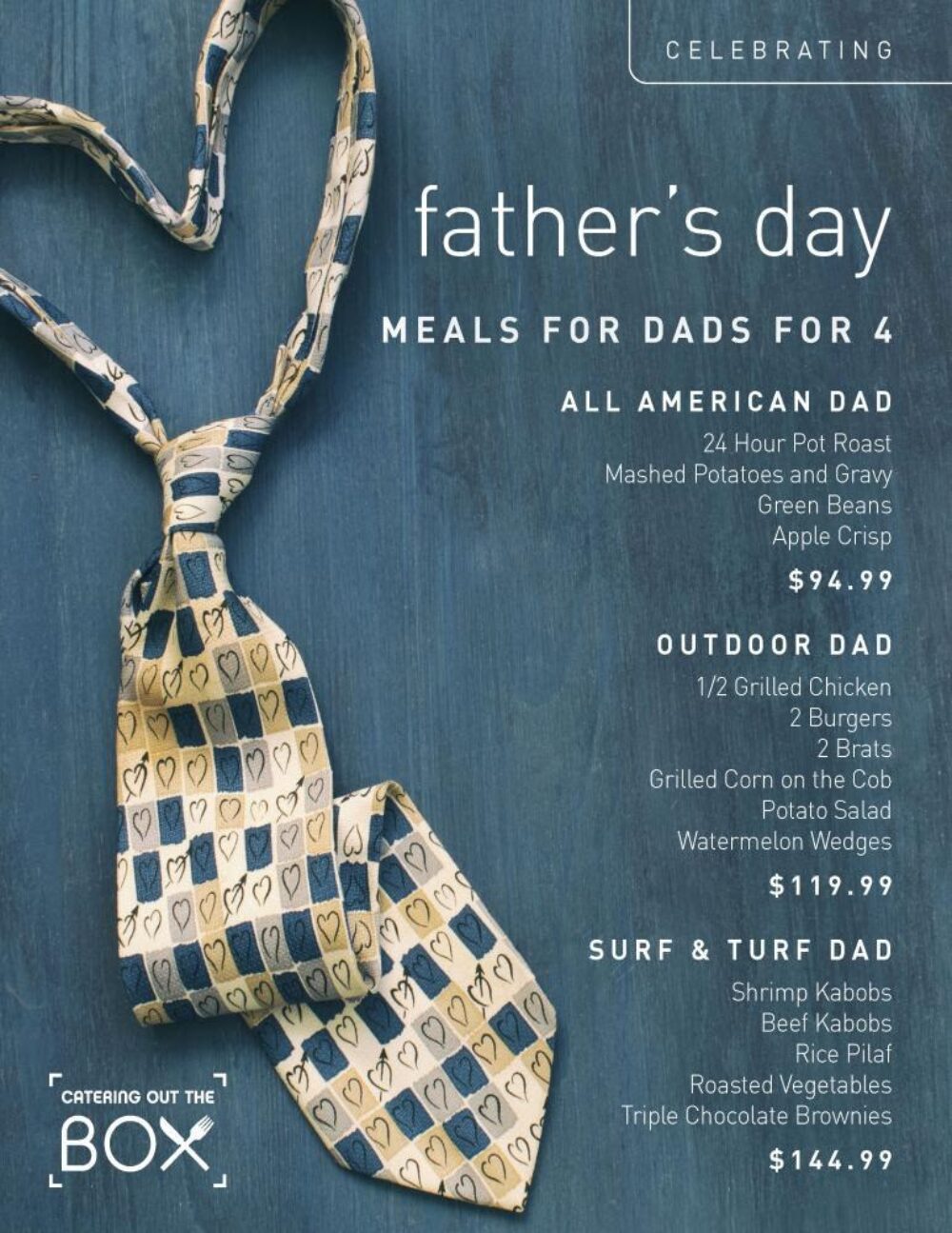 Courtesy of Catering Out The Box for Chicagoland Meal and Gift Guide for Father's Day 2020