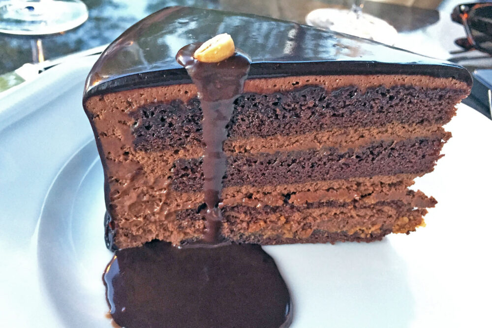 Formento's Chocolate Cake for Summer Rewind: Al Fresco at Formento's