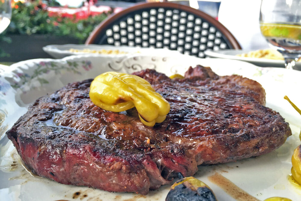 Ribeye Grilled over Cherry Wood for Summer Rewind: Al Fresco at Formento's