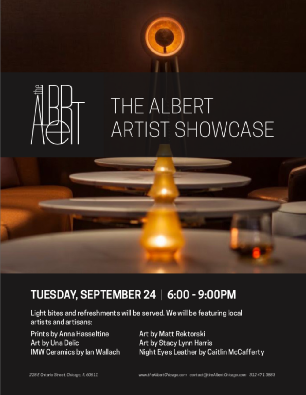Courtesy of the Albert for The Albert Announces Artist Showcase Event September 24