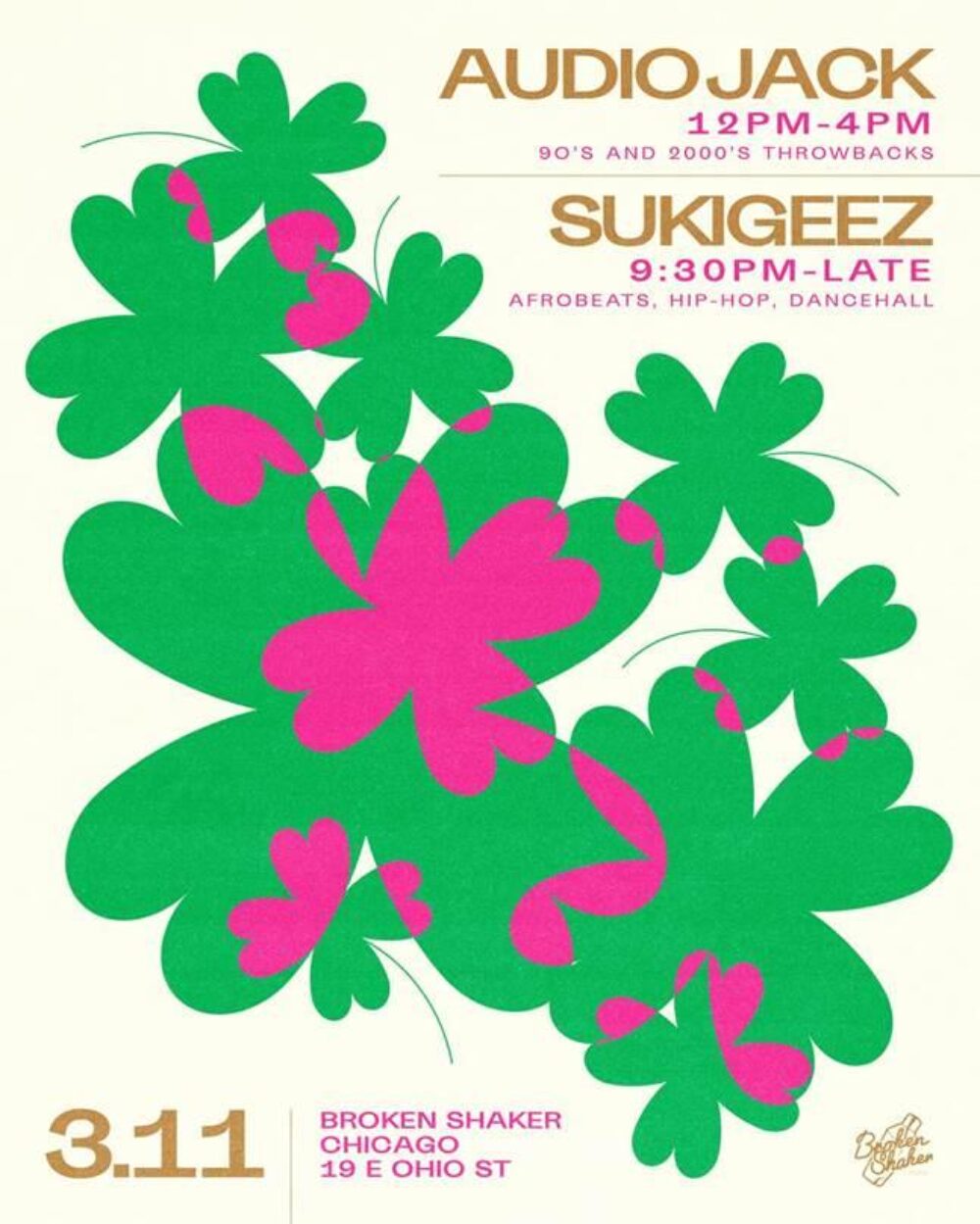 Flyer courtesy of Broken Shaker at Freehand Chicago for Irish for a Day: Chicago St. Patrick's Day Specials 2023