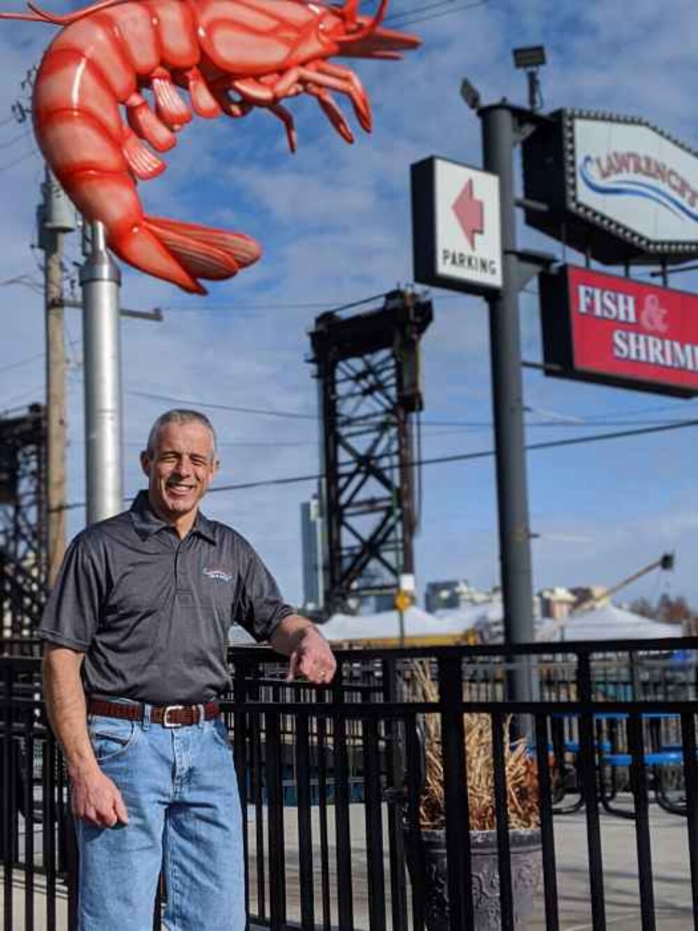 Looking good Kurt! for CFM Asks: Kurt Schweig, Owner of Lawrence’s Fish & Shrimp