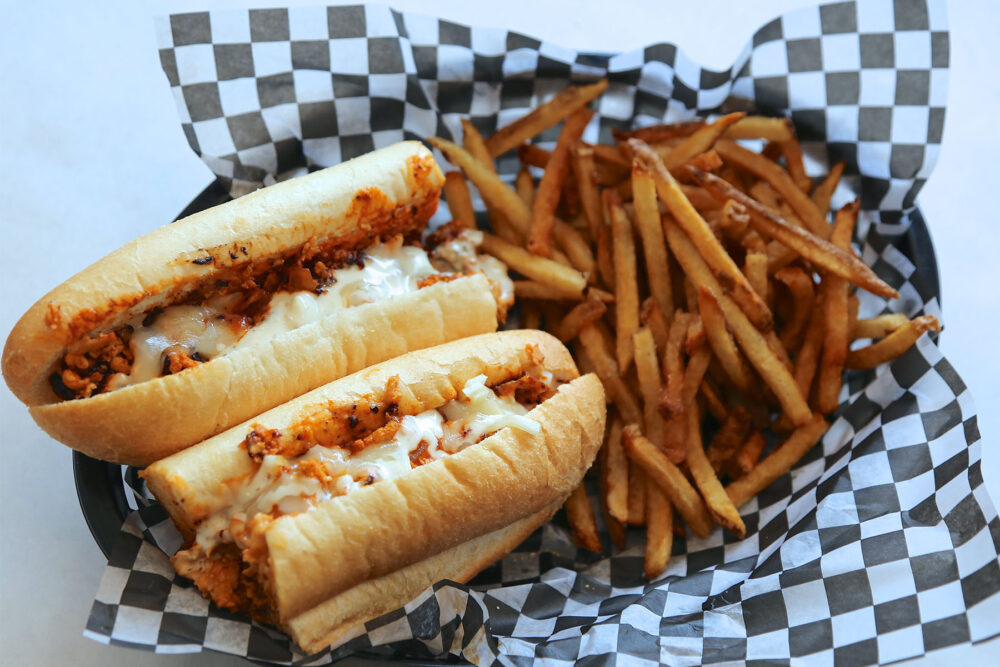 Chicken Cheesesteak for Celebrate National Cheesesteak Day at Mojo's East Coast Eats