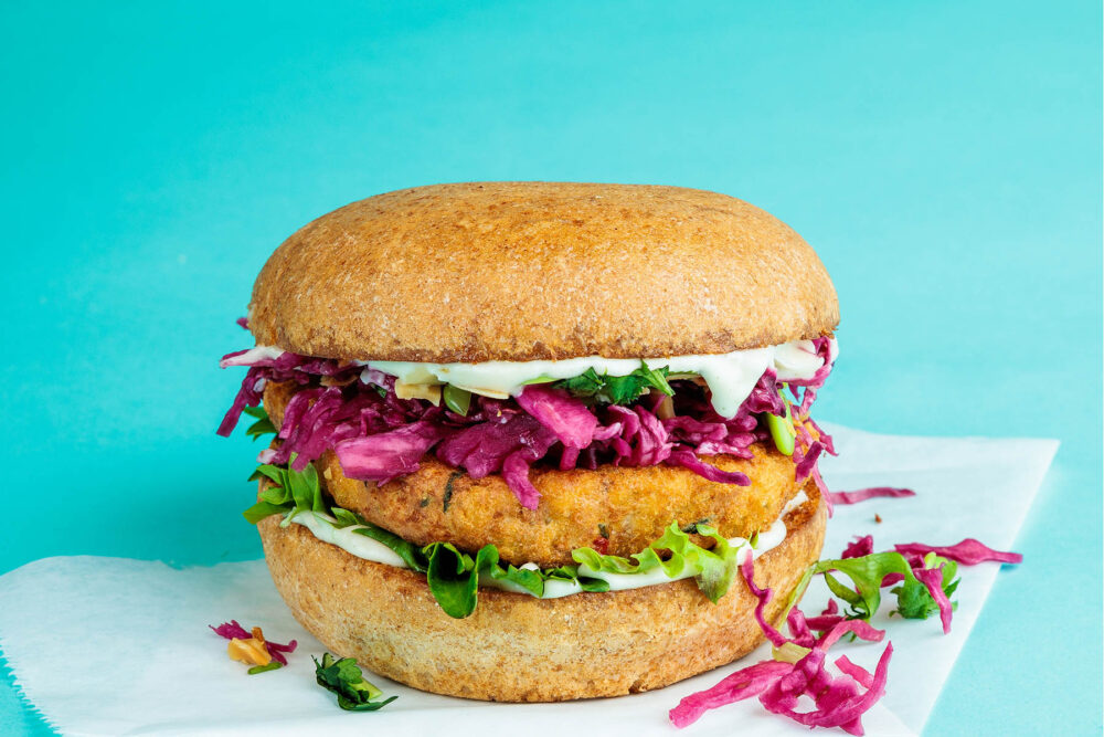 Wasabi Crabcake Sandwich for Native Foods Launches New Spring Menu