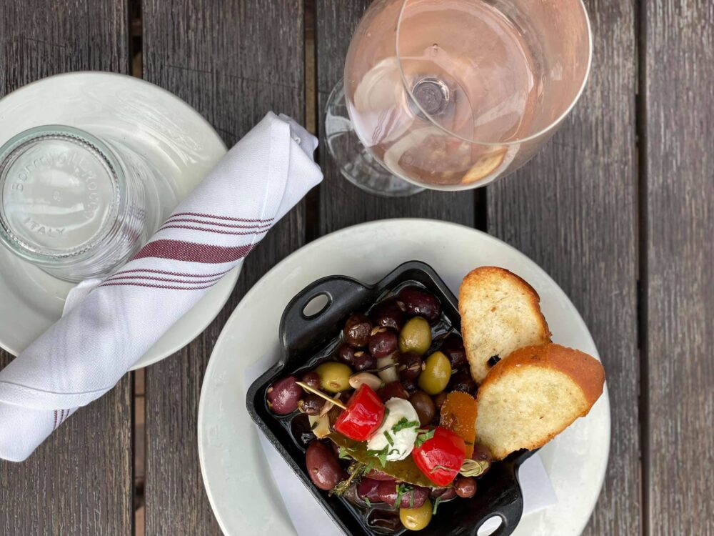 Olives for Happy Hour at Bar Roma