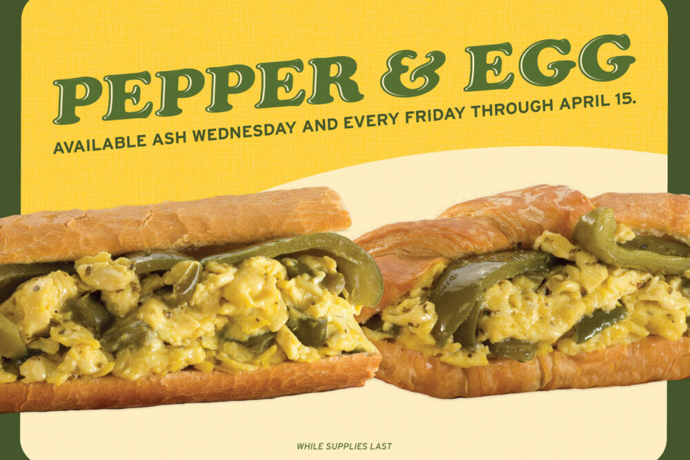 Portillo's Pepper & Egg Sandwich for Chicago Restaurants Offering Specials for Lent