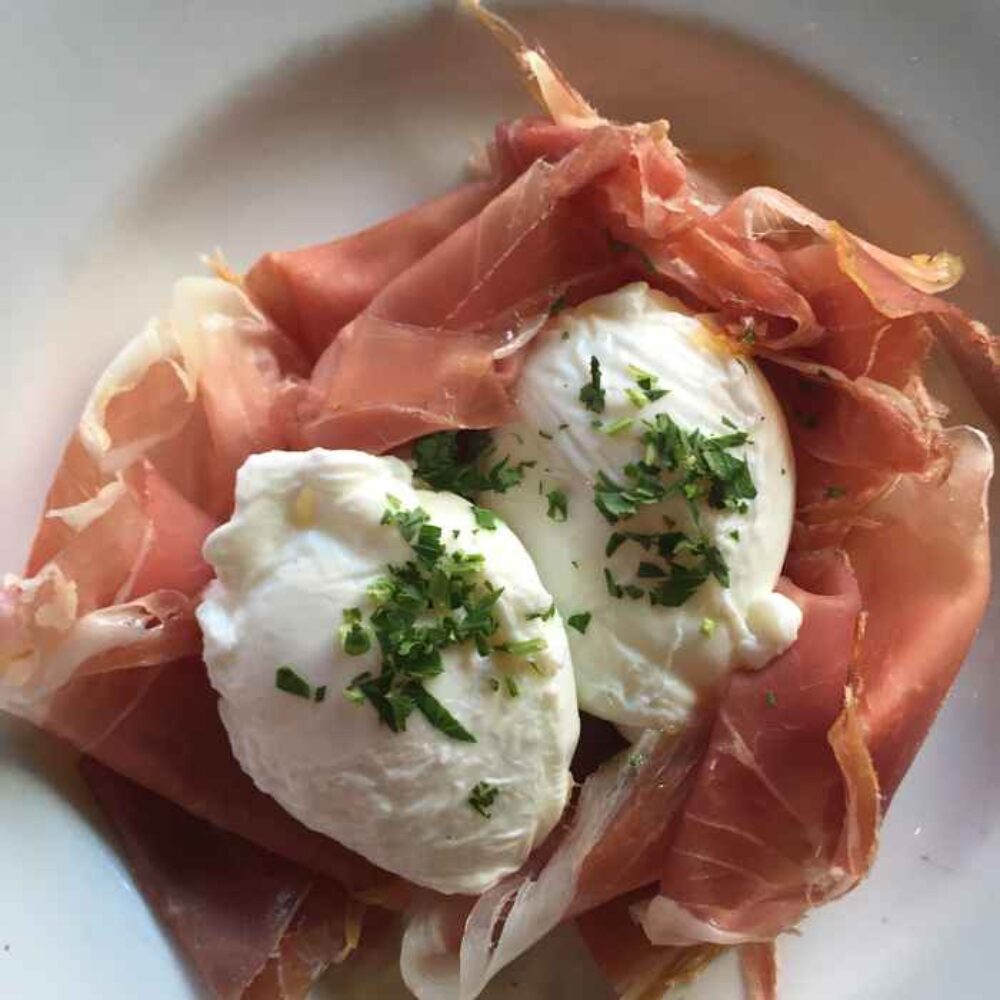 Prosciutto and Poached Eggs for New Sunday Brunch Prix Fixe at Osteria La Madia