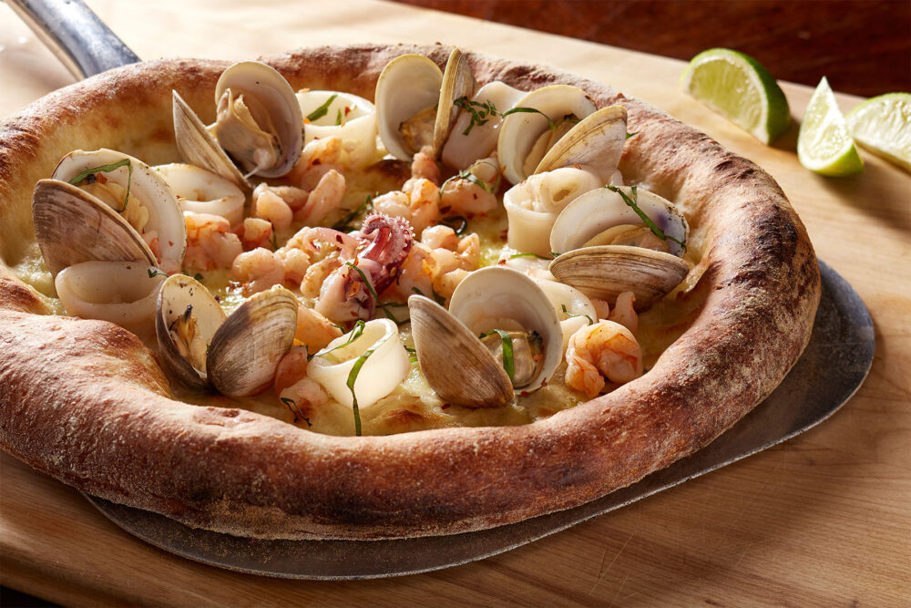 Seafood Pizza for Robert’s Pizza Company Introduces Gourmet Pizza to Streeterville