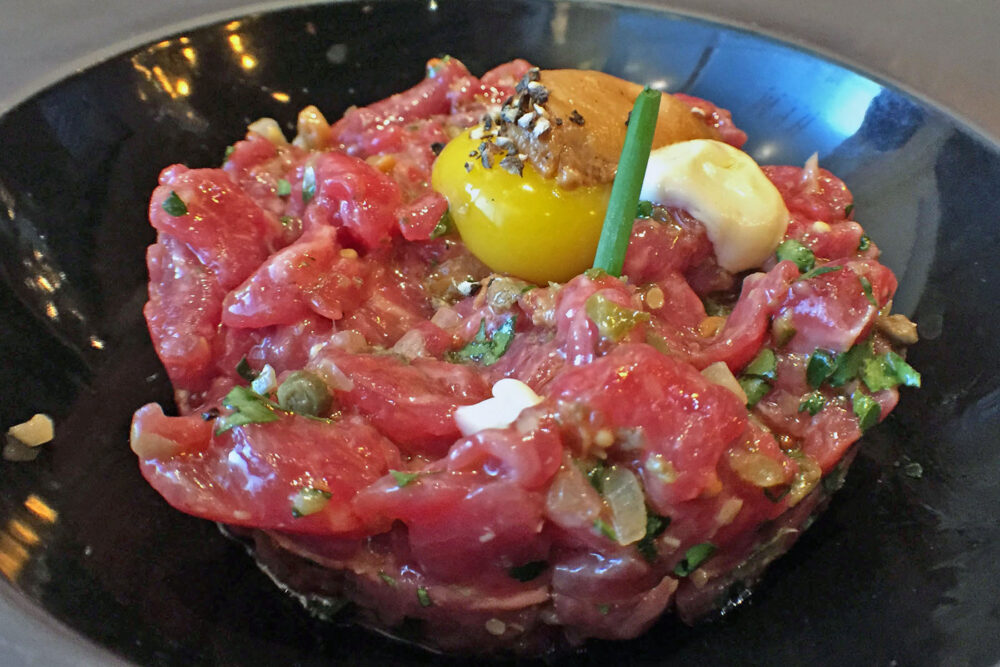 Grass Fed Steak Tartare for Get Your Lunch On at RPM Steak