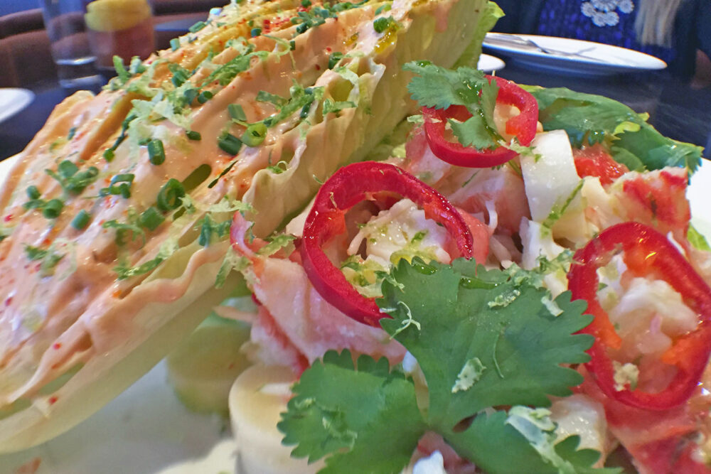 The crab that walks too far falls into the pot! for Get Your Lunch On at RPM Steak