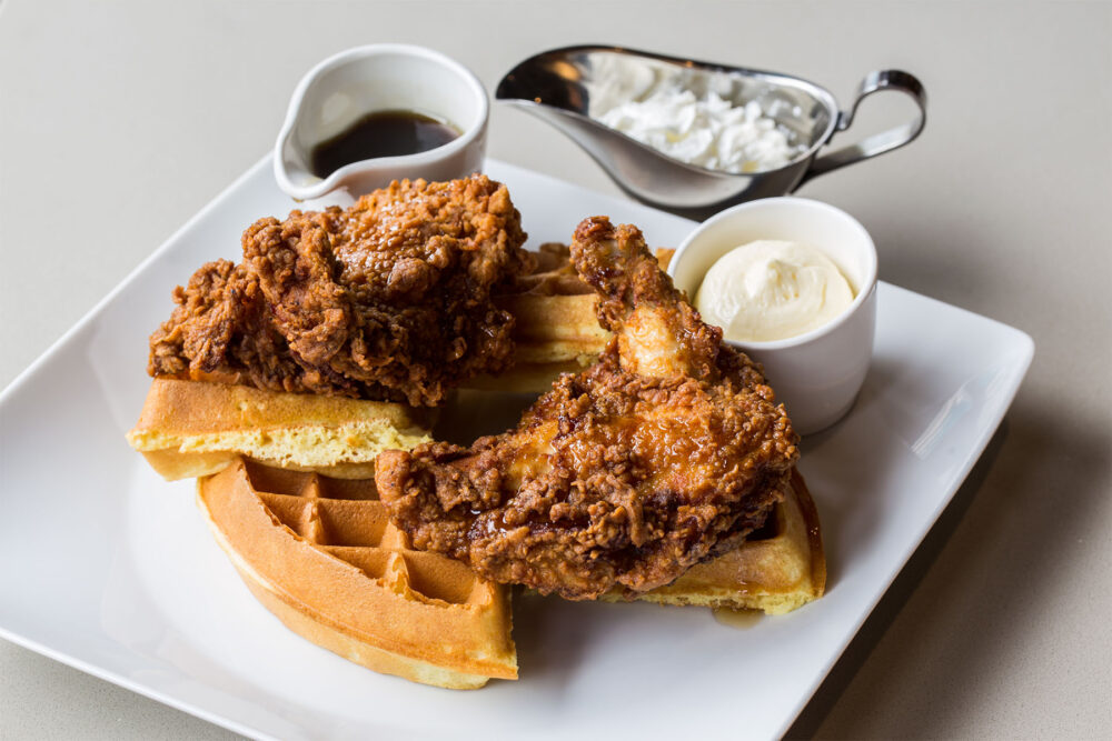 Chicken & Waffles for Easter Brunch at Standard Market Grill