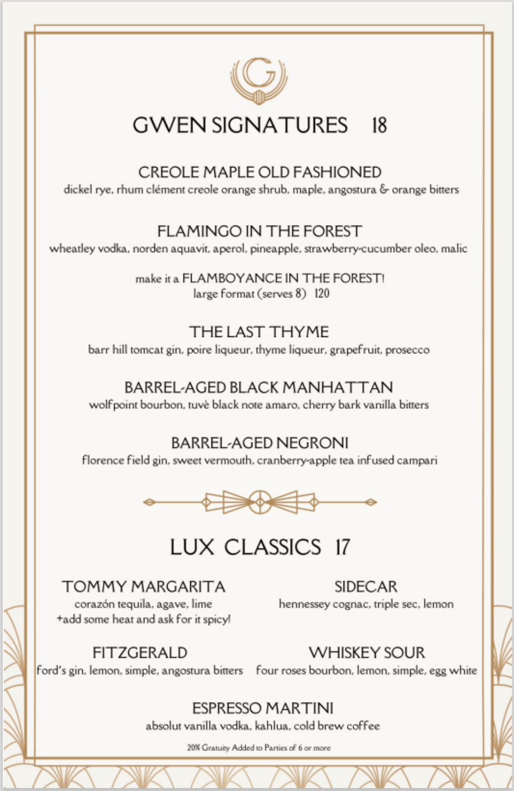 Thumbnail Image 1 for The Gwen Chicago Launches Fall Cocktail Menu