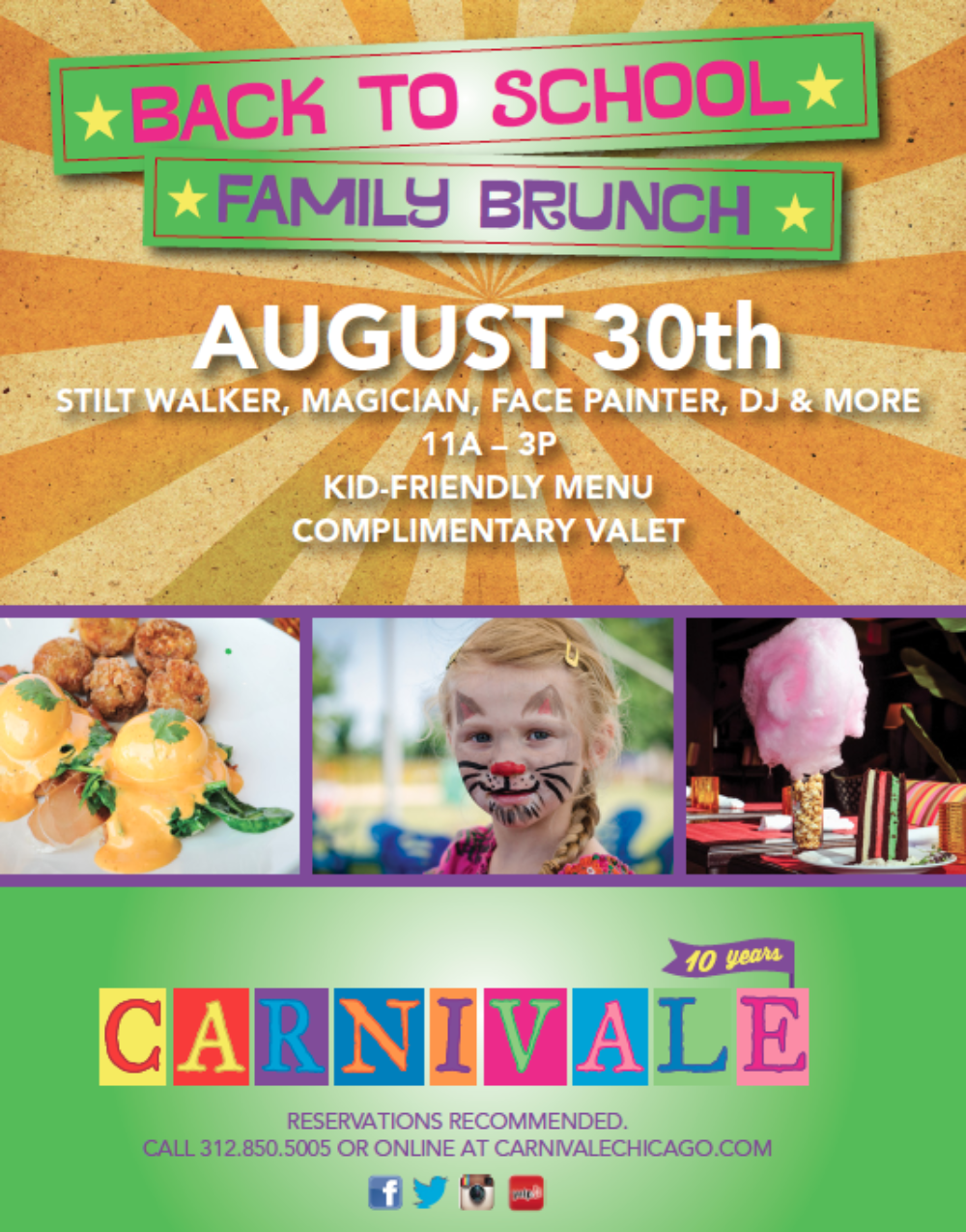 unnamed for Carnivale to Host "Back To School" Brunch on Sunday, 8/30