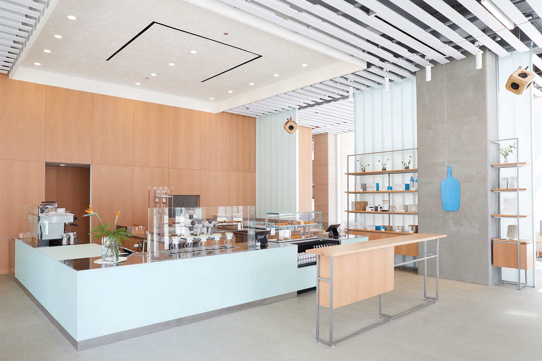 Blue Bottle Opening 0001 Interior Cinch for Blue Bottle Coffee Debuts First Chicago Café