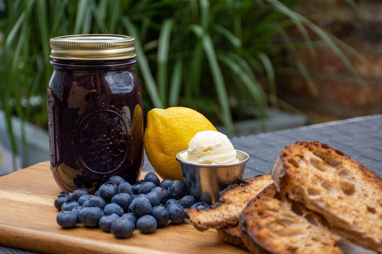 Blueberry Jam for Inspired Holiday Home Recipes Courtesy of Chicago Restaurants