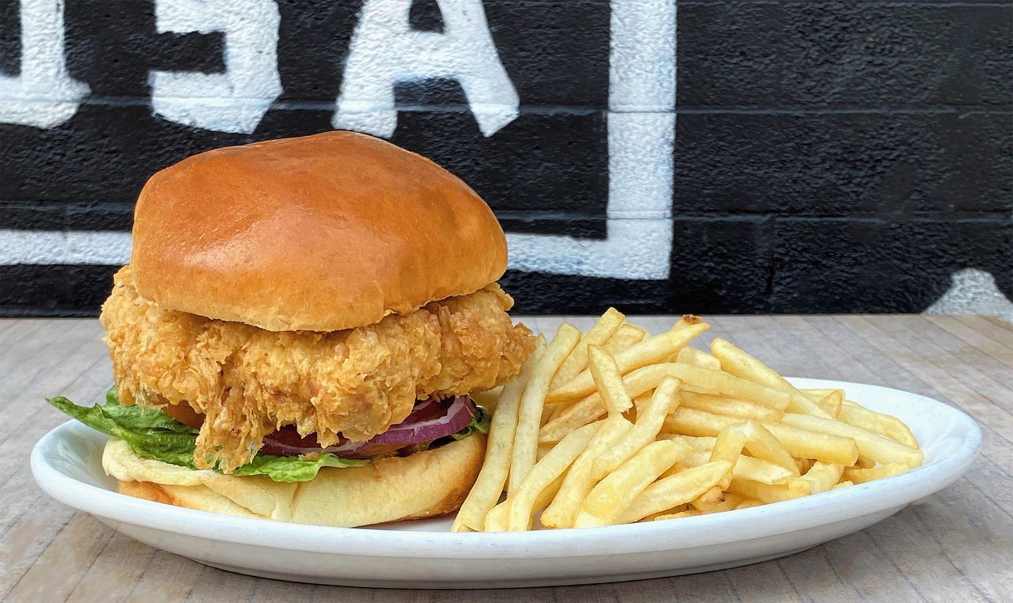 Chicken Sandwich 5 22 22 for Memorial Day Weekend at Mac’s Wood Grilled