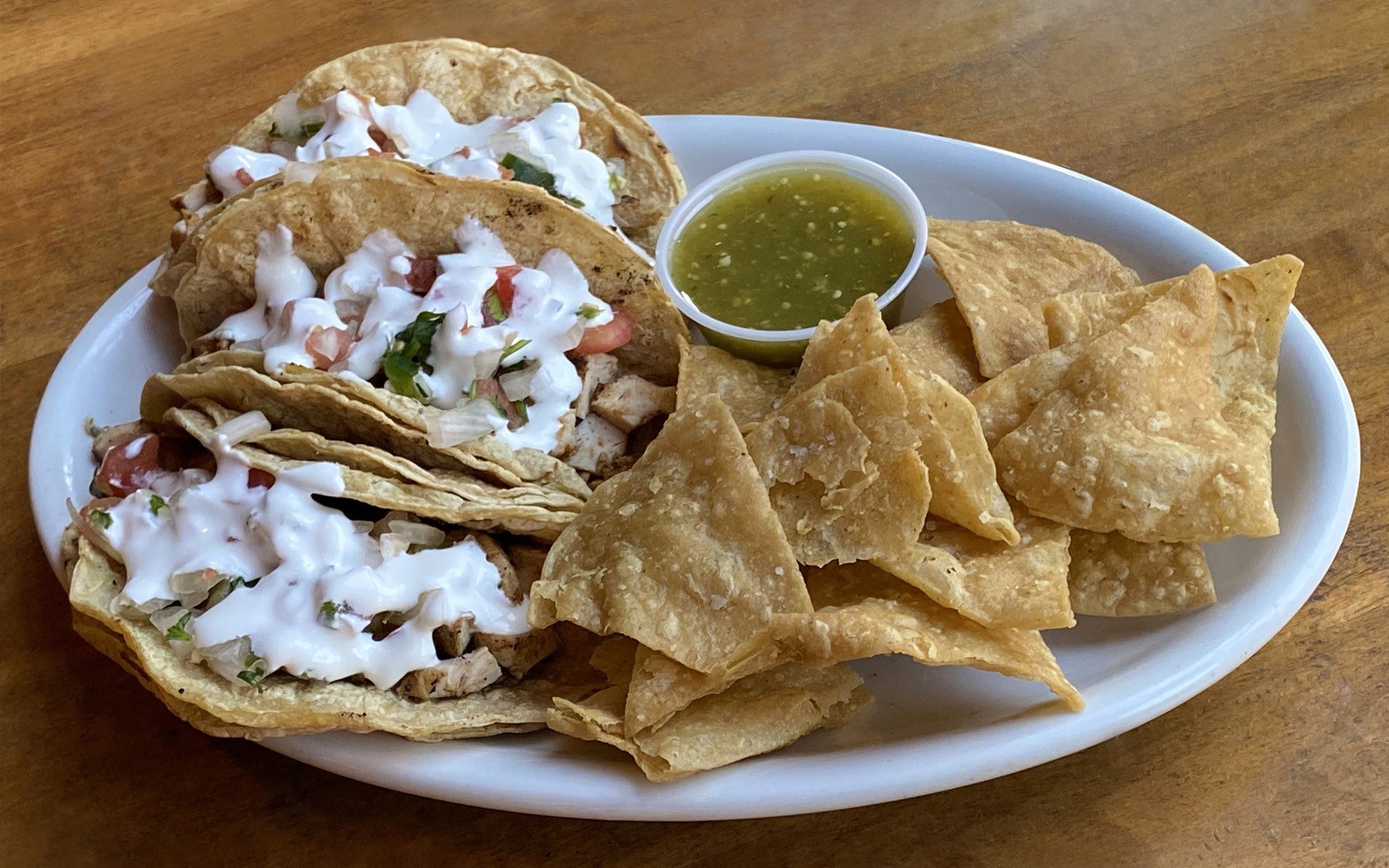 Chicken Tacos 4 20 25 for Cinco De Derby Weekend at Mac’s Wood Grilled