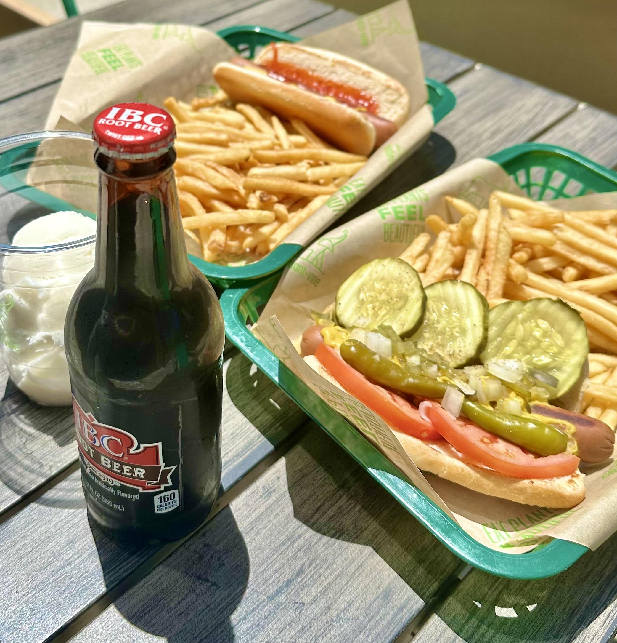 Ev Hot Dog Float for elephant+vine Launches Vegan Chicago Style Hot Dog