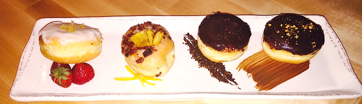 firecakes platter for Donut Weekend at Osteria La Madia