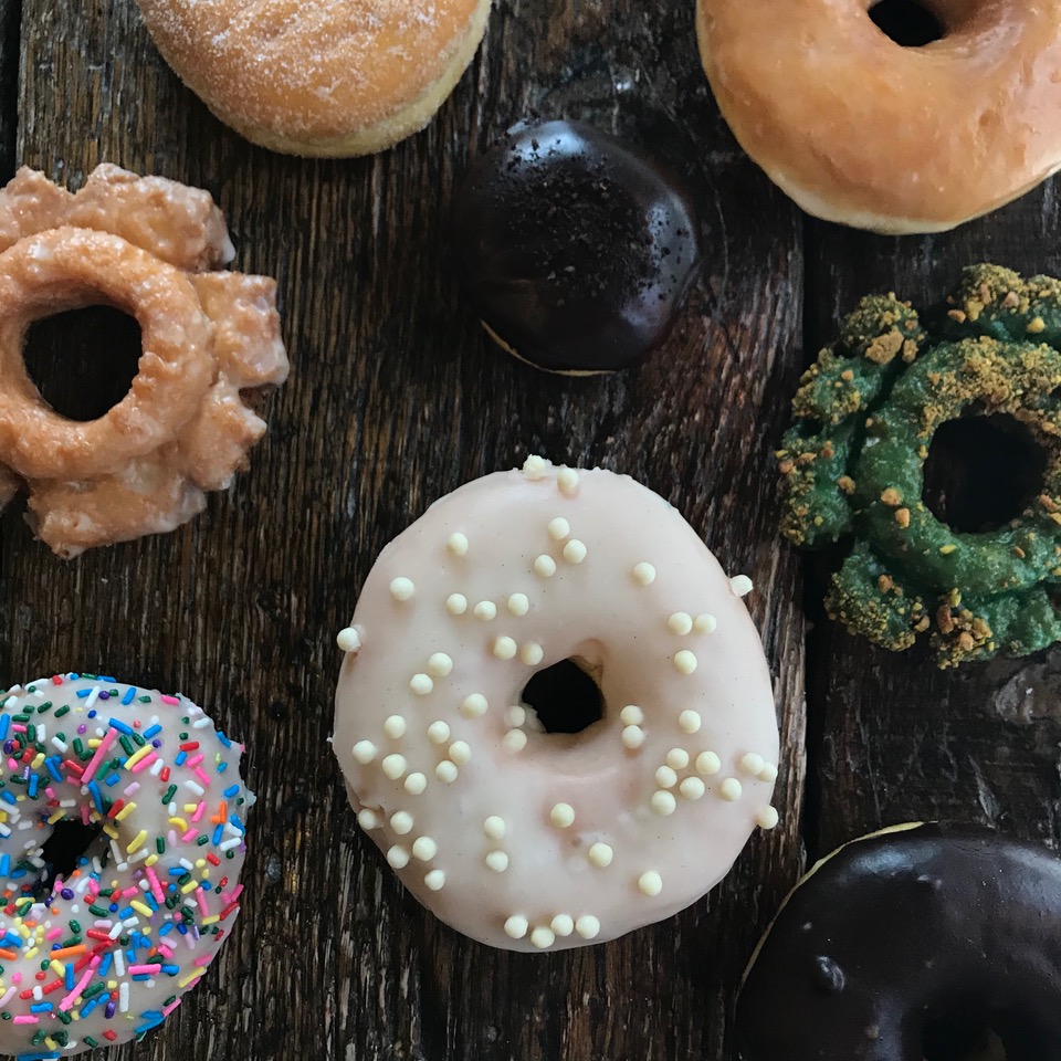 Firecakes Asst Square Photo for Donuts + Donut Boats Celebration at Rockwell on the River with Chicago Electric Boat Company & Firecakes Donuts on October 17