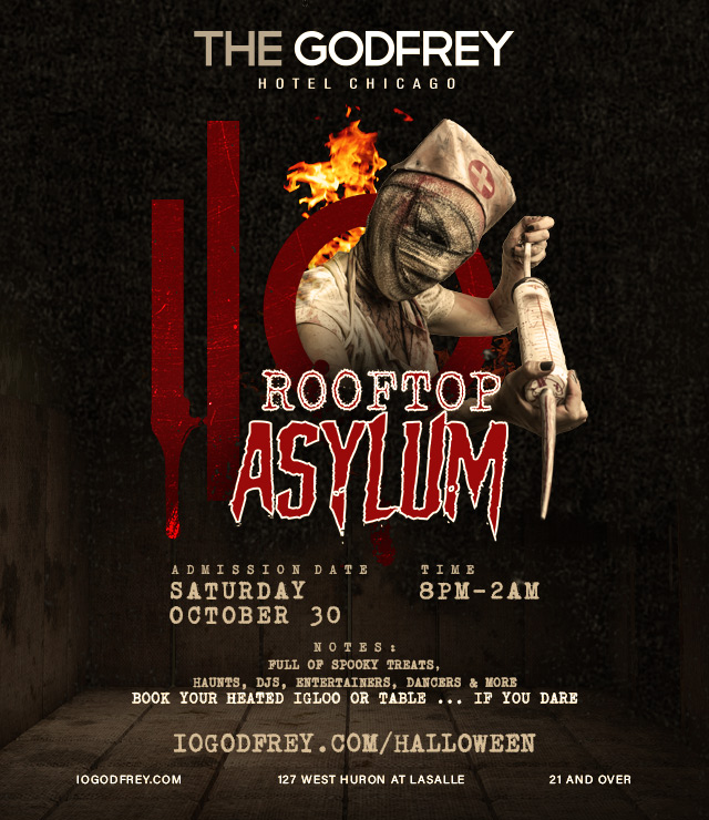 Godfrey Halloween for I|O Godfrey Hosts Rooftop Asylum Halloween Party