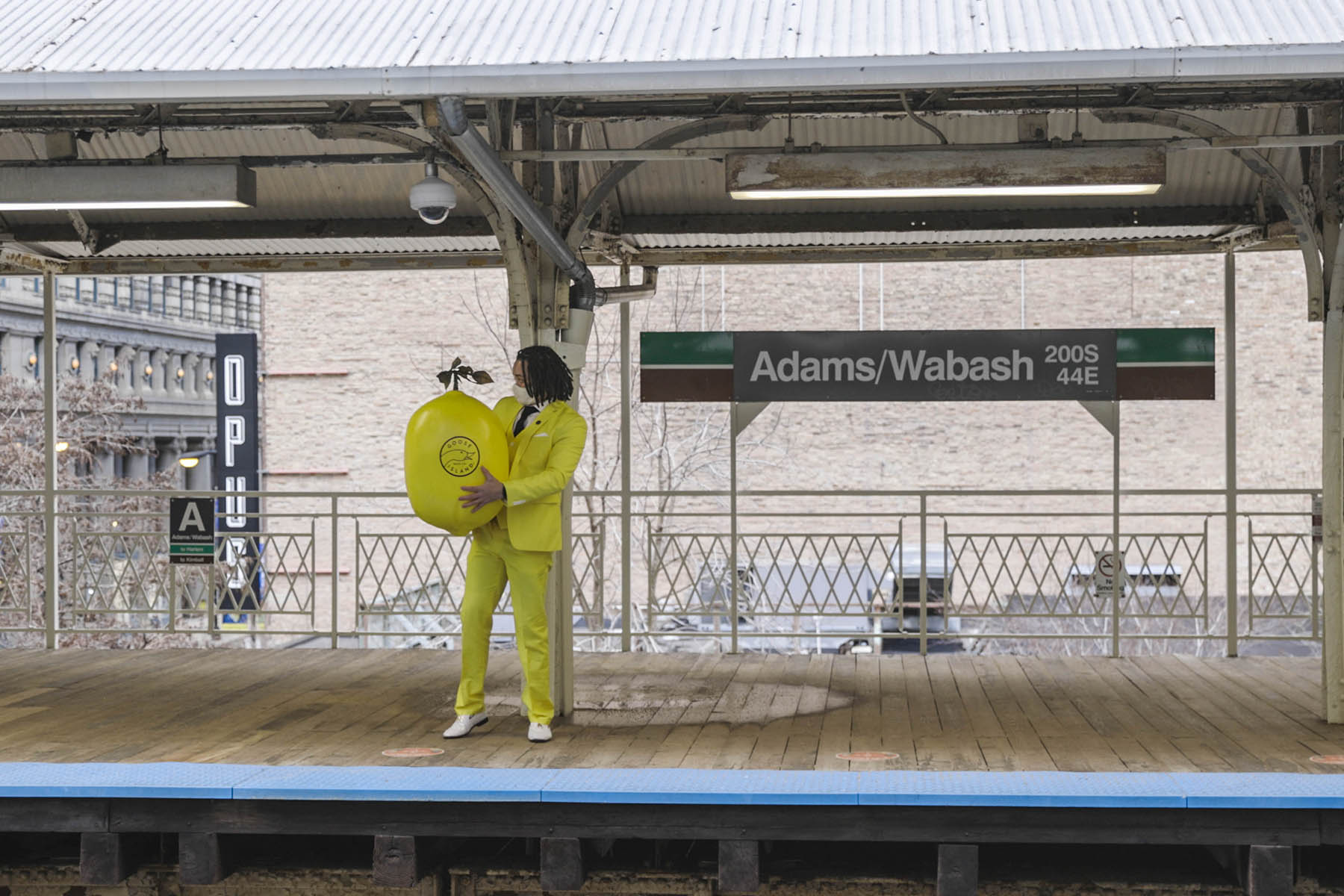 Goose Lemon 2021 0000 Shandy Lemonade Yellow Backdrop 24 for Goose Island Beer Making It Rain GIANT Lemons Friday March 12