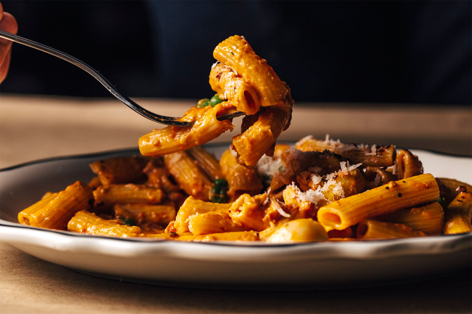 il pocellino opening 0006 Rigatoni alla Vodka for Il Porcellino Now Open in River North