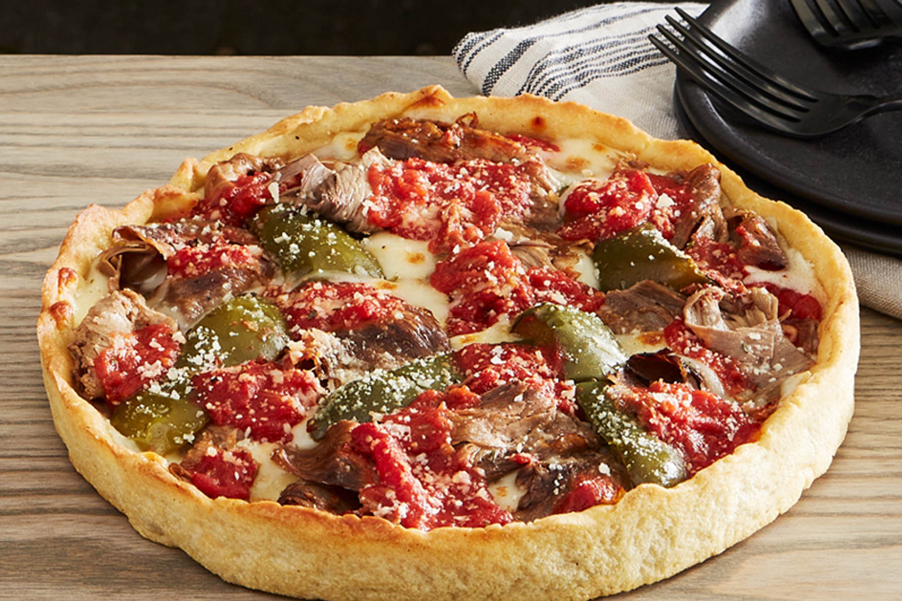 Lous Portillos 2022 0000 Toc Lousx Portillos Sweet Peppers 800X800 14857 for Lou Malnati's x Portillo's Pizza Now Available in the Grab & Go Freezer at Lou's Pizzarias